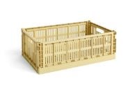 Bild von HAY Colour Crate Recycled L 18,5x34,5x53 cm - Goldgelb OUTLET