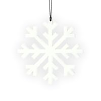 Bild von Felius Snowflake Kleiderbügel 2 Stück H: 6cm - Weiß OUTLET