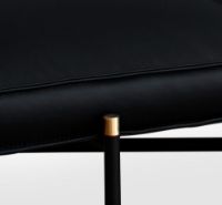 Bild von HANDVÄRK Daybed 188x85 cm - Black Brass Frame/Black