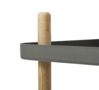 Bild von Normann Copenhagen Block Rolltisch H: 64 cm – Dunkelgrau