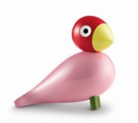 Bild von Kay Bojesen Singvogel Ruth H: 15,5 cm - Rosa/Rot