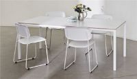Bild von HAY T12 Tisch 160 x 80 cm – weiß pulverbeschichtetes Aluminium/weißes Laminat