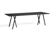 Bild von HAY Loop Stand Tisch 250x92,5 cm - Schwarz/Schwarzes Linoleum