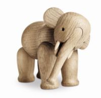 Bild von Kay Bojesen Elefant klein H: 13 cm - Eichenholz