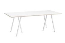 Bild von HAY Loop Standtisch 200 x 92,5 cm – Weiß/Weißes Laminat