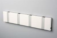 Bild von KNAX horizontaler Garderobenständer für 4 Personen, L: 39,6 cm – Weiß/Grau