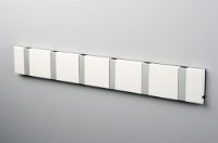 Bild von KNAX horizontaler Garderobenständer für 6 Personen, L: 59,4 cm – Weiß/Grau