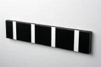 Bild von KNAX horizontaler Garderobenständer für 4 Personen, L: 39,6 cm – Schwarz/Grau