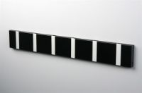 Bild von KNAX horizontaler Garderobenständer für 6 Personen, L: 59,4 cm – Schwarz/Grau