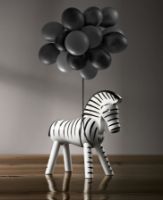 Bild von Kay Bojesen Zebra H: 14 cm - Schwarz/Weiße Buche