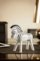 Bild von Kay Bojesen Zebra H: 14 cm - Schwarz/Weiße Buche