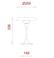 Bild von Piet Hein RA 250 Tischleuchte H: 33,6 cm – Chrom/Chrom