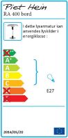 Bild von Piet Hein RA 400 Tischleuchte H: 53 cm – Weiß/Chrom