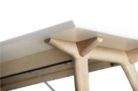 Bild von Andersen Furniture Esstisch T7 mit Verlängerung 95x220x74 cm - Weißes Laminat/Seifenbehandelte Eiche