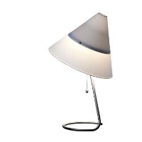 Bild von Piet Hein Funco Tischlampe H: 56 cm – Weiß/Schwarzes Kabel