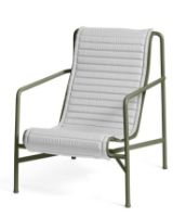 Bild von HAY Palissade Lounge Chair Hohes gestepptes Kissen 49,5 x 139 cm – Himmelgrau