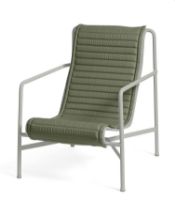 Bild von HAY Palissade Lounge Chair Hohes gestepptes Kissen 49,5 x 139 cm – Olivgrün