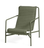 Bild von HAY Palissade Lounge Chair Hohes gestepptes Kissen 49,5 x 139 cm – Olivgrün