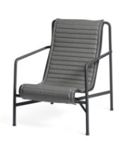 Bild von HAY Palissade Lounge Chair Hohes gestepptes Kissen 49,5 x 139 cm – Anthrazit