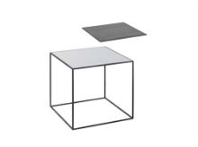 Bild von Audo Copenhagen Twin 42 Tisch 42x42 cm - Cool Grey/Schwarz gebeizte Esche