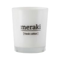 Bild von Meraki Duftkerze S weißes Glas - Fresh Cotton OUTLET