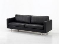 Bild von Mogens Hansen MH321 3-Personen-Sofa L: 218 cm – Premium-Leder / Schwarz