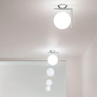 Bild von FLOS IC Lights Wandleuchte H: 21,6 cm – Chrom