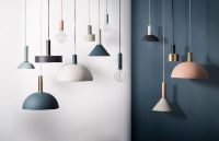 Bild von Ferm Living Socket Pendant Low H: 10,2 cm - Hellgrau