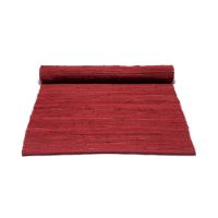 Bild von Teppich aus massiver Baumwolle, 65 x 135 cm – Palisanderrot OUTLET