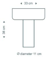 Bild von Secto Design Teelo 8020 Tischleuchte H: 38 cm - Walnuss