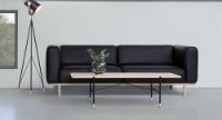 Bild von Andersen Furniture C6 Couchtisch 50x140 cm – Weiß pigmentierte Eiche/Schwarzer Rahmen
