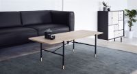 Bild von Andersen Furniture C6 Couchtisch 50x140 cm – Weiß pigmentierte Eiche/Schwarzer Rahmen
