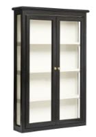 Bild von Nordal Classic Wandschrank H: 120 cm – Glas/Mangoholz