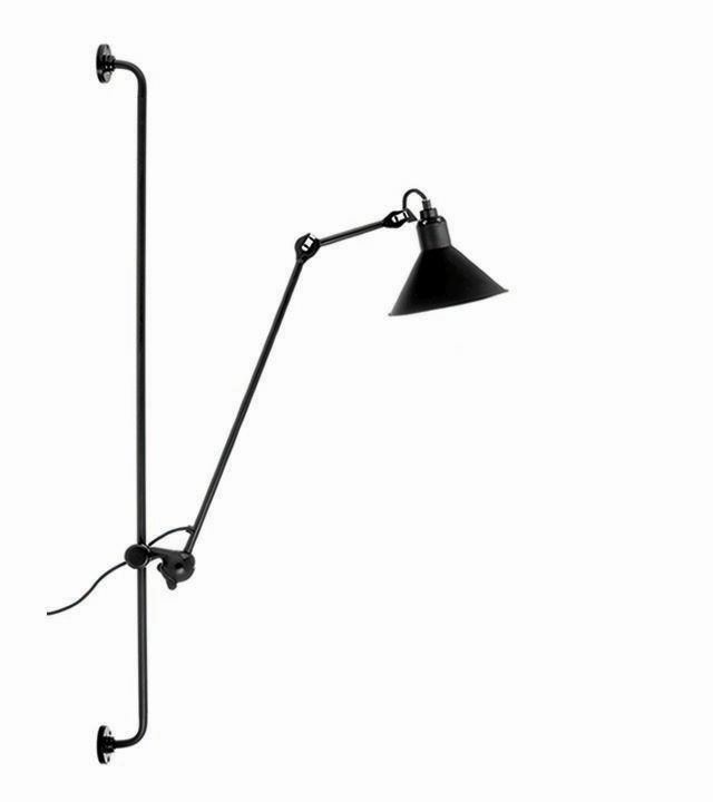 Bild von DCW Editions Lampe Gras N214 Wandleuchte Konisch H: 120cm - Schwarz/Schwarz