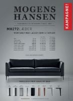 Bild von Mogens Hansen MH 272 3-Personen-Sofa L: 222 cm – Odin-Leder / Schwarz