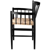 Bild von FDB Furniture Stuhl Jørgen Bækmark J81 Buche/Geflecht – Schwarz/Natur 
