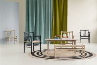 Bild von FDB Furniture Stuhl Jørgen Bækmark J81 Buche/Geflecht – Schwarz/Natur 