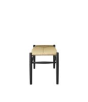 Bild von FDB Møbler J83B Bank Jørgen Bækmark L: 100 cm – Naturgeflecht/Schwarzbuche