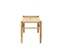 Bild von FDB Furniture J83B Bench Jørgen Bækmark L: 100 cm – Naturgeflecht/Eiche