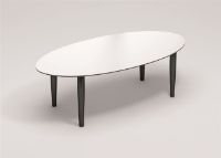 Bild von Thomsen Furniture Katrine Couchtisch Ellipse 90x128x45 cm - Hellgrau