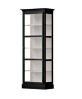 Bild von Lindebjerg Design Classic V1 Vitrine Rechtsangeschlagene Tür 70x210 cm - Schwarz