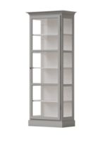 Bild von Lindebjerg Design Classic V1 Vitrine mit Rechtsanschlagtür 70 x 210 cm – Grau