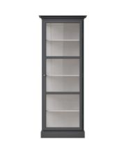 Bild von Lindebjerg Design Classic V1 Vitrine Rechtsangeschlagene Tür 70x210 cm - Anthrazit