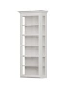 Bild von Lindebjerg Design Classic V4 Vitrine mit rechts angeschlagener Tür 70 x 170 cm – Weiß