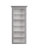 Bild von Lindebjerg Design Classic V4 Vitrine mit Rechtsanschlagtür 70 x 170 cm – Grau