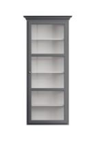 Bild von Lindebjerg Design Classic V4 Vitrine Rechtsangeschlagene Tür 70x170 cm - Anthrazit