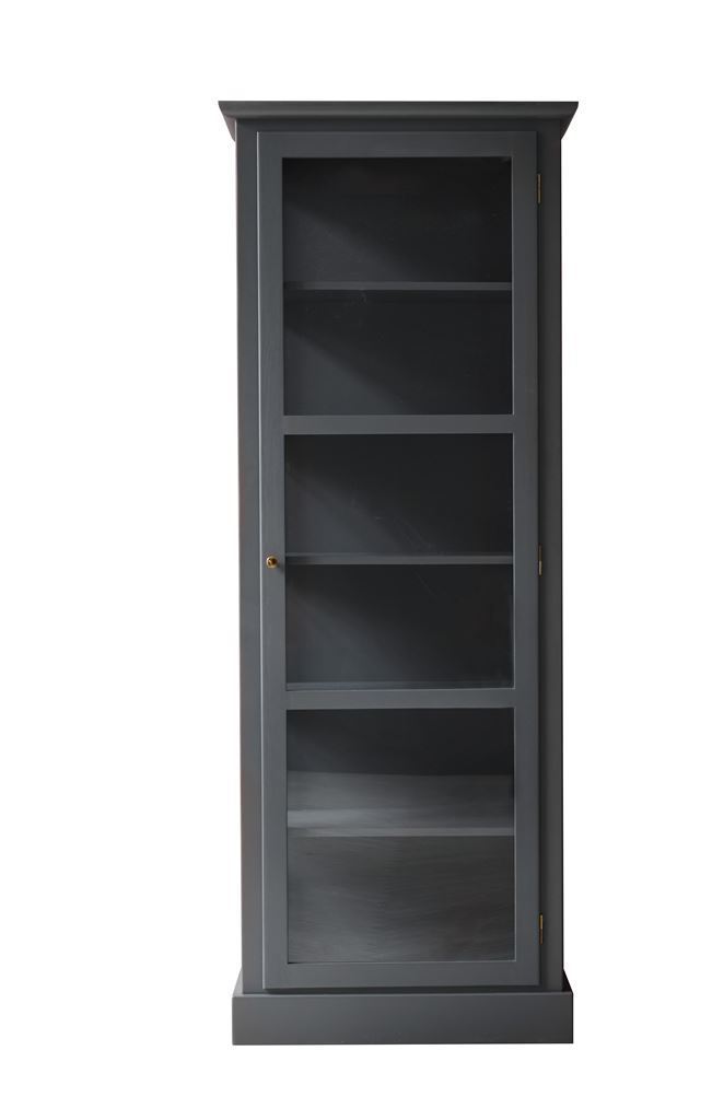 Bild von Lindebjerg Design Color N1 Vitrine Rechtsangeschlagene Tür 70x210 cm - Anthrazit