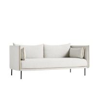 Bild von HAY Silhouette 2-Personen-Sofa Mono L: 171 cm – Coda 100/Schwarz beschichteter Stahl