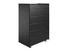 Bild von Kaagaard 668047 Kommode mit Sockel 50x102x47cm - Schwarz lackiert