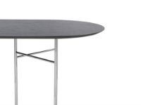 Bild von Ferm Living Mingle Tischplatte oval B: 220 cm – schwarzes Furnier